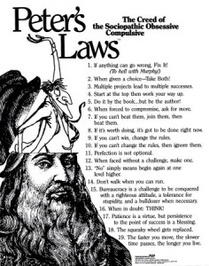 Peter's Laws Poster